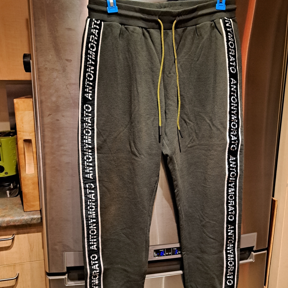 Antony Morato Olive Joggers with Logo Detail